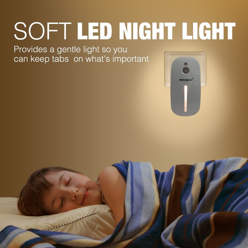 Sensky [2 Pack Plug in Night Light with Auto Dusk