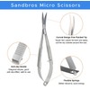SANDBROS 4-1/2" Iris Scissors with Spring (Curved Blade)