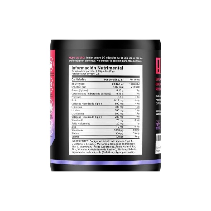 B Life Vitaminas para el Cabello de la Mujer con