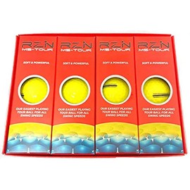 Resin Golf Ball RZN MS-Tour 1 Dozen Red Box Yellow