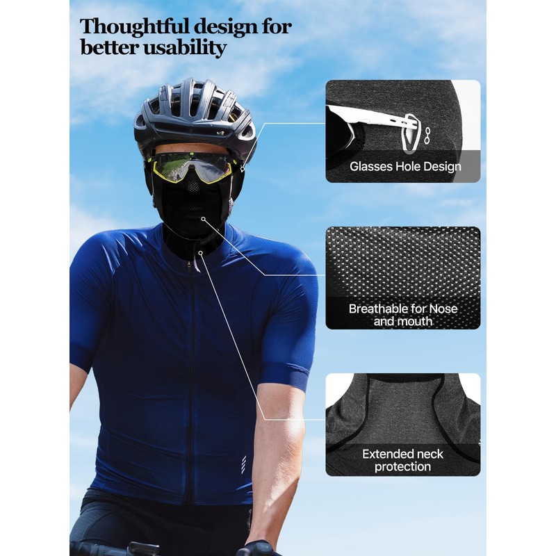 Aicall Balaclava Ski Mask Quick Drying Summer Cooling UV Protector
