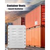 HZSIFU 2 pcs Heavy Steel Shipping Container Vent with Screen,