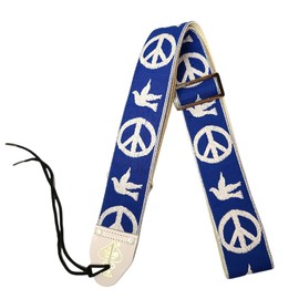 Ace Vintage Reissue Straps by D’Andrea USA - Peace-Dove (Blue)