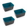 Three by Three Seattle felt·like·it! Deep Organizer Tapered Storage Bins