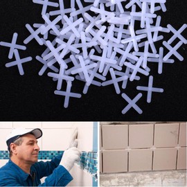 Cosmos Tile Spacers 1/8 Inches (3 mm) Wide Wall & Floor Tiles Spacers, X-Type, 500 Pcs, White Plastic