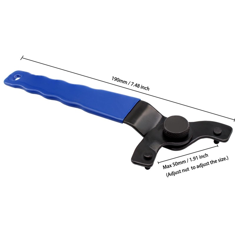 Lamvbls Angle Grinder Universal Adjustable Replacement Wrench Suitable for 4
