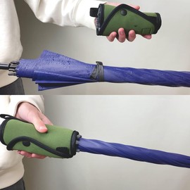 ＨａｔｓｕｍｅｉＬａｂｏｘ ◾️Kassup (Black) with Standard Carabiner | Holster | Water-Absorbing Umbrella Holder with Microfiber Lining | Hands-Free Design for Long and Folding Umbrellas | Umbrella Cover for Cars, Backpacks, Suitcases, Hiking, and Outdoor Activities | Carabiner Attachment | Water-Resistant, Durable, Flexible, Cushioned, and Washable