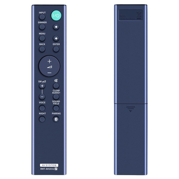 RMT-AH101U Replacement Soundbar Remote Control for Sony Sound Bar， Compatible