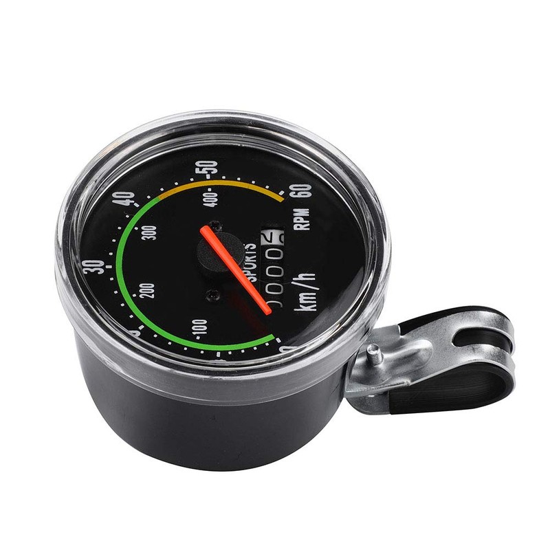 Cycling Speedometer,Mechanical Odometer,Durable Quality Aluminum Alloy Accurate Mechanical Odometer Speedometer