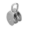 50mm/2.0in Marine Pulley Double Roller 400kg Loading 304 Stainless Steel