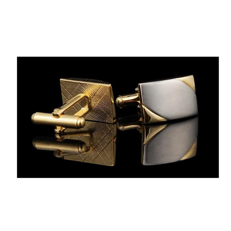 Premium Gold Silver Cufflinks Stunning Design Smart Formal Shirt Cufflinks,