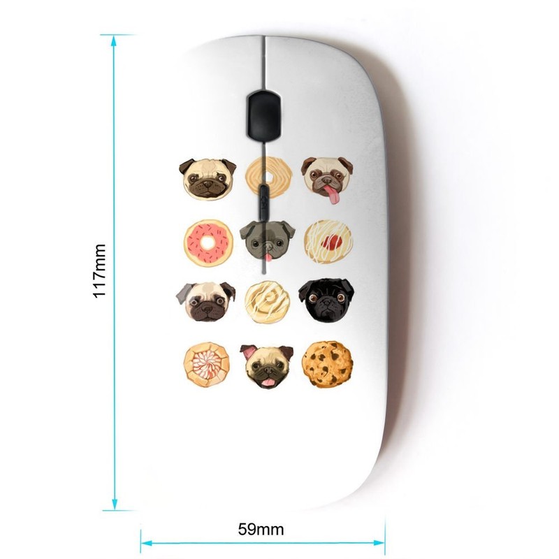 KOOLmouse [ Optical 2.4G Wireless Mouse [ Pug Puppy Cookie