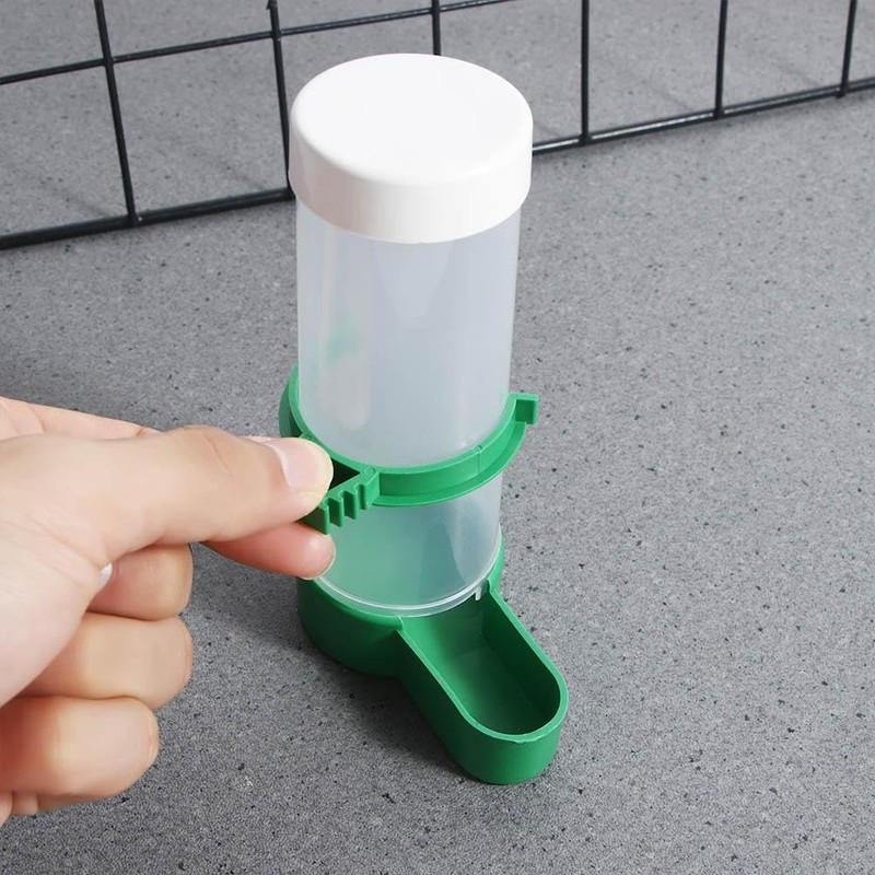 Bird Feeder 2PCS Plastic Bird Water Drinker Hanging Food Dispenser