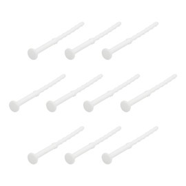 MECCANIXITY 30PCS Fan Shock Absorbing Rubber Nail, Long Style Computer Hardware Cooling Fan Screws Anti Noise Shockproof Silicone Rubber Cooler for PC, White