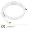 conecto TV Aerial Cable 1 m Coaxial Cable IEC Plug