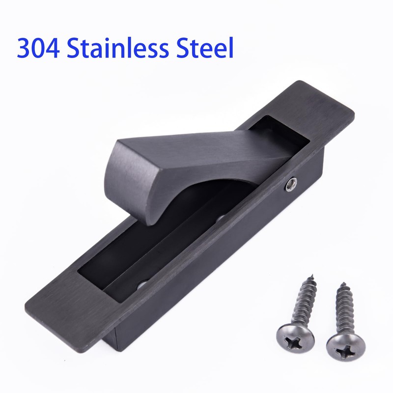 Dontay Pocket Door Pull Handle, Edge Pull, Professional Stainless Steel