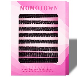 Cluster Lashes 200pcs 30D 40D 50D 60D 80D 100D DIY Eyelash Extension D Curl Long Individual Lashes Clusters Extensions (80D)