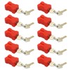 10Pcs 7397 Electrical Plug Lockout Device with 2 Keys, Fits