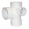 3" x 3" x 3" x 2" Hub PVC DWV Sanitary Tee with Inlet