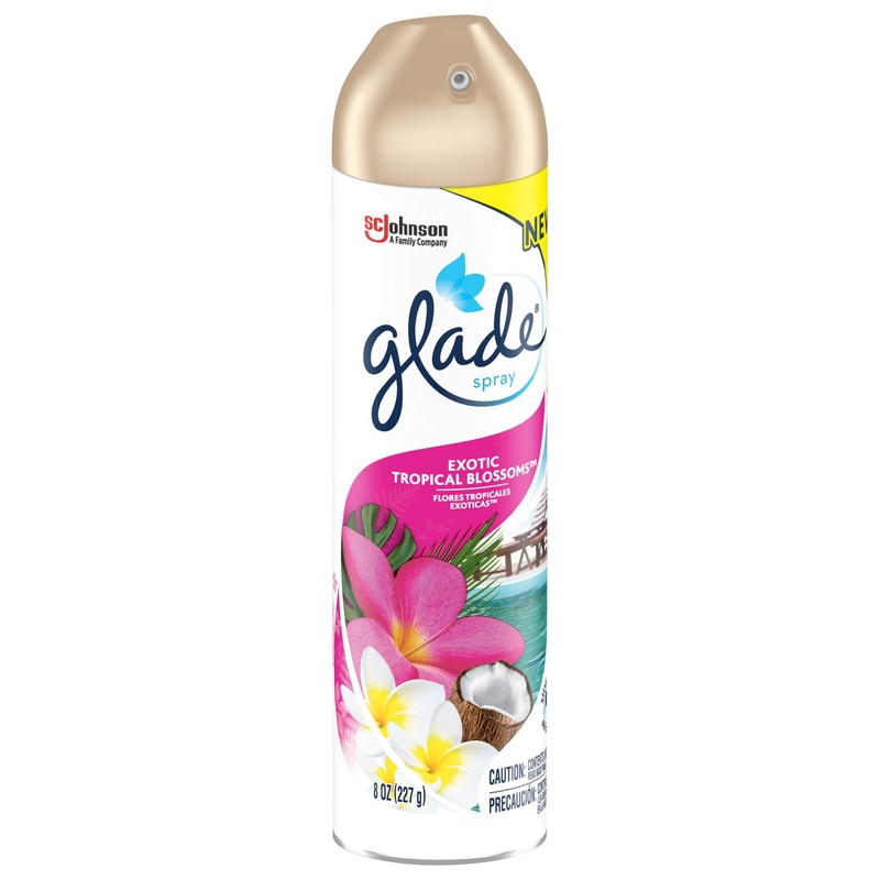 Glade Air Freshener, Room Spray, Exotic Tropical Blossoms, 8 Oz