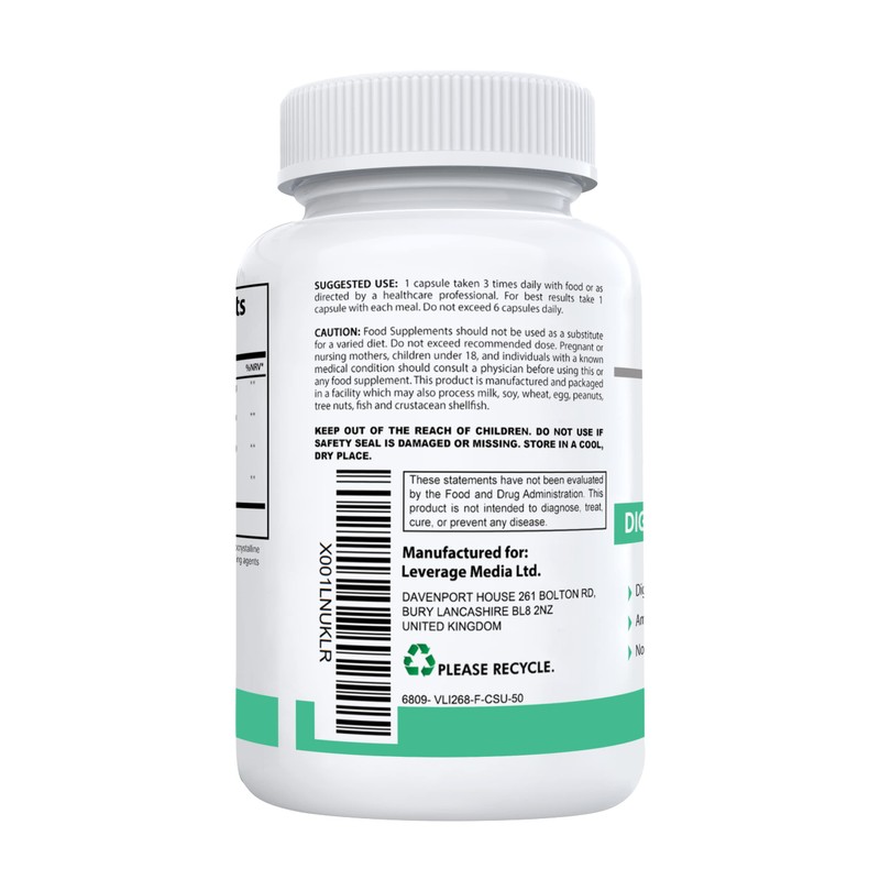 DigestIt Digestive Enzymes | Multi-Enzyme Formula with Amylase, Protease &