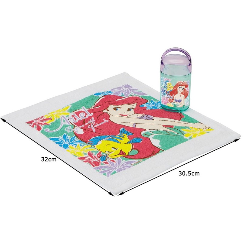 Skater OA5 Little Mermaid Ariel Hot Towel Set, 2018 Design,