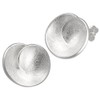 Vinani Ohrstecker Kreis Design gebürstet glänzend Sterling Silber 925 Ohrringe