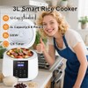 Yollnia 3L Rice Cooker 12 cups (Cooked), Mini Digital Rice