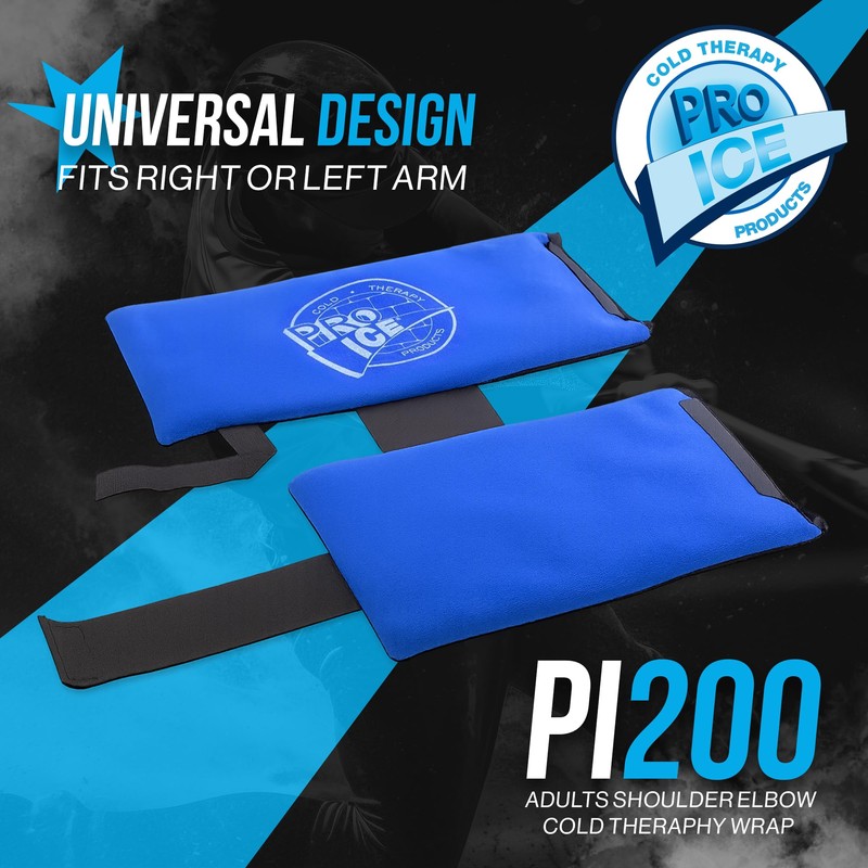 PRO ICE Shoulder Elbow Ice Therapy Wrap - Excellent for