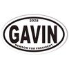 Gavin Newsom for President 2028 Oval Bumper Sticker