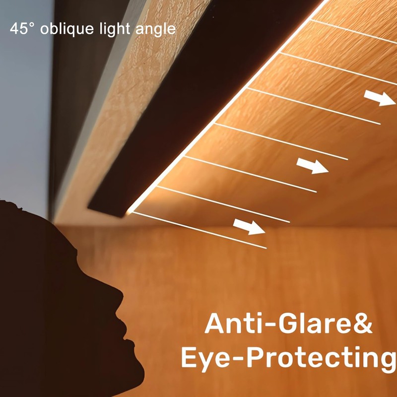 JARBIH 5Pack 1M/3.3ft Ultra-Thin Led Aluminum Profile, 45° Oblique Lighting
