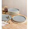 theterra Dinner Plates Set of 6, 10.25 Inch Ceramic Dinner