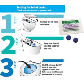 New Resources Group Toilet Leak Detection Dye Tablets (Detect Silent Leaks) Blue 20 Pack
