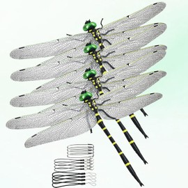 Insect Repellent, 2025 New Model, 6.3 inches (16 cm), Realistic Onyanma Dragonfly Model, Bee Repellent, Entryway, Balcony, Hiking, Camping, Climbing, Fishing, Golf, Interior Decoration, Gift, Stylish