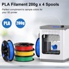 ENTINA 4 Colors PLA 3D Printer Filament Bundle, PLA Filament