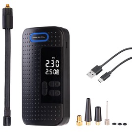 AGT Mini-Akku-Kompressor-Luftpumpe mit LED-Display, 2.000 mAh, 150 psi