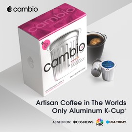 Cambio Roasters® K Cup Coffee Pods Variety Pack Coffee Kcups for Keurig Variety With Decaf Recyclable 34% More Flavor, Light, Medium, Dark Roast, 32 Count 100% Arabica Beans