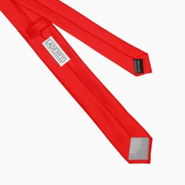 Ladeheid TMM-5 Classic Men's Tie, Matt, Perfect for Office & Festivities, Various Colours - Ideal for Business Meetings, Weddings, Size 150 cm x 5 cm, red