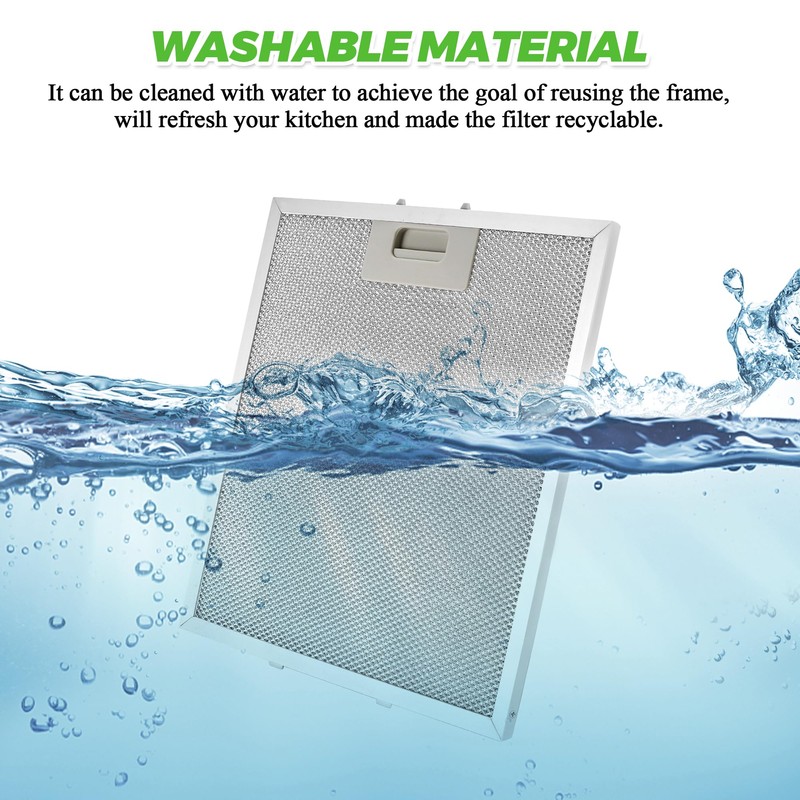 Updated W10169961A Range Hood Filter Replacement (3PCS) by Techecook, 5-Layer