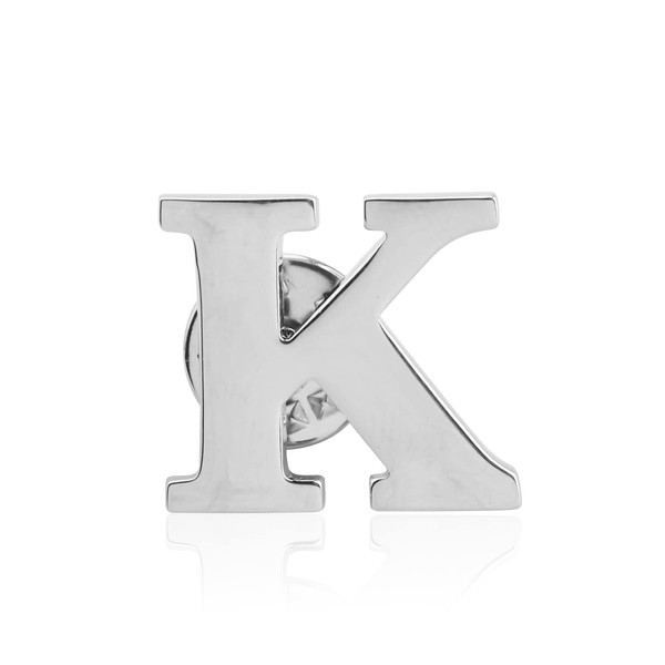 HOLLP Alphabet Jewelry A/C/J/K/M/S Letter Lapel Gift Initial English Pin