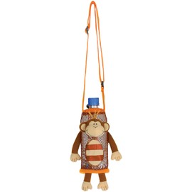 Stephen Joseph SJ670199 Children's Monkey Bottle Holder, Polyester, Brown