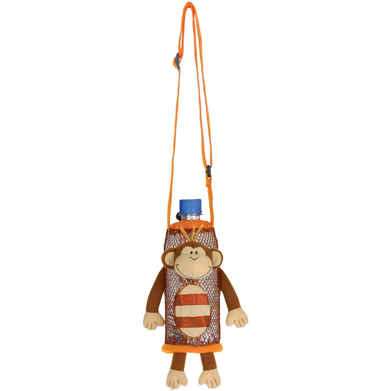Stephen Joseph SJ670199 Children's Monkey Bottle Holder, Polyester, Brown