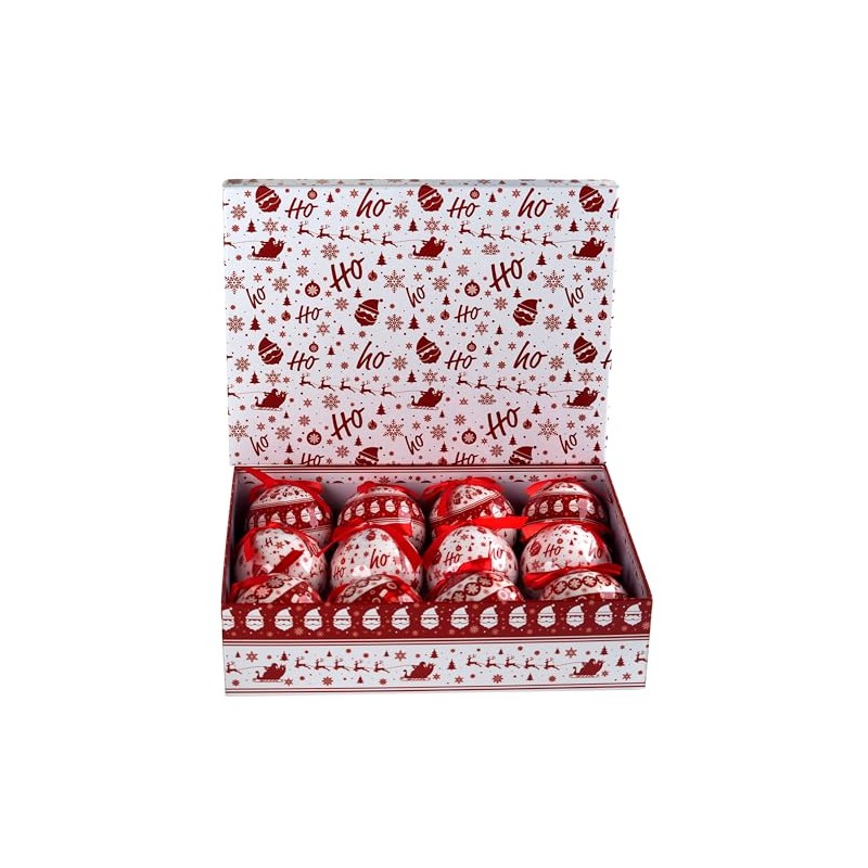 Nordic Scandinavian Christmas Baubles - Tree Decorations In Gift Box