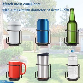 2 Pcs Magnetic Cup Holder, Magnetic Drink Holder for Boat Marine Yacht Truck RV Apartment Courtyard on Metal Surface