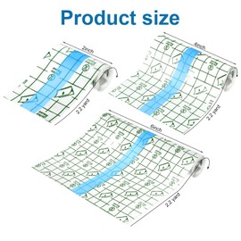 18 Rolls Tattoo Aftercare Bandage Waterproof (2 Inch, 4 Inch, 6 Inch Wide) Second Skin Tattoo Cover Tape Tattoo Healing Wrap Tattoo Supplies for Swimming, Shower, Wound Initial Healing