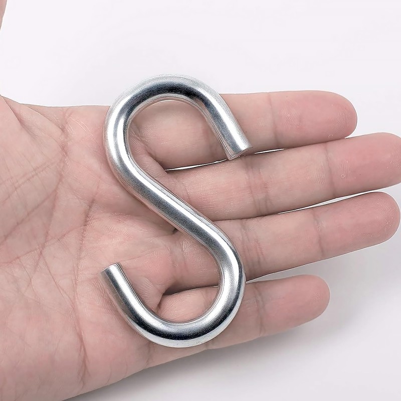 FDKJEJC 2 Pack 3.3-Inch Heavy Duty S Hooks, 304 Stainless