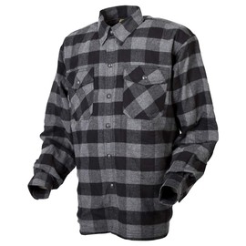 ScorpionEXO Covert Men's Long Sleeve Motorcycle Flannel Riding Shirt with Pockets for Optional CE Rated Armor (Black/Grey - LG)