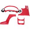 Beard Shaping Tool Set, Stylish Red Plastic Beard Stencil Set,