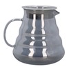 Electroplated Grey Coffee Pot High Borosilicate Glass Hand Coffee Server