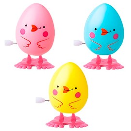 yayafunfun 3Pcs Easter Egg Wind Up Toys for Kids,Funny Wind Up Easter Eggs Jump Up Clockwork Toy,Clockwork Jumping Eggs Small Spring Walking Wind Up for Kid Easter Egg Hunt Basket Filler Party Favors